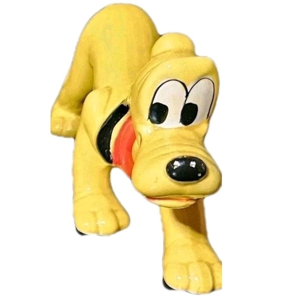 Vintage‎ Disney Pluto Ceramic Figurine  Walt Disney Japan  5"